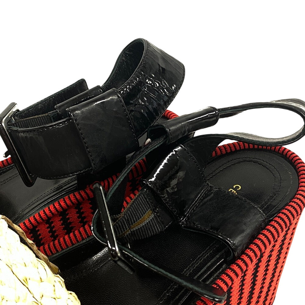 Celine Sandals Leather, Fabric Multicolor Phoebe Period Women 35.5