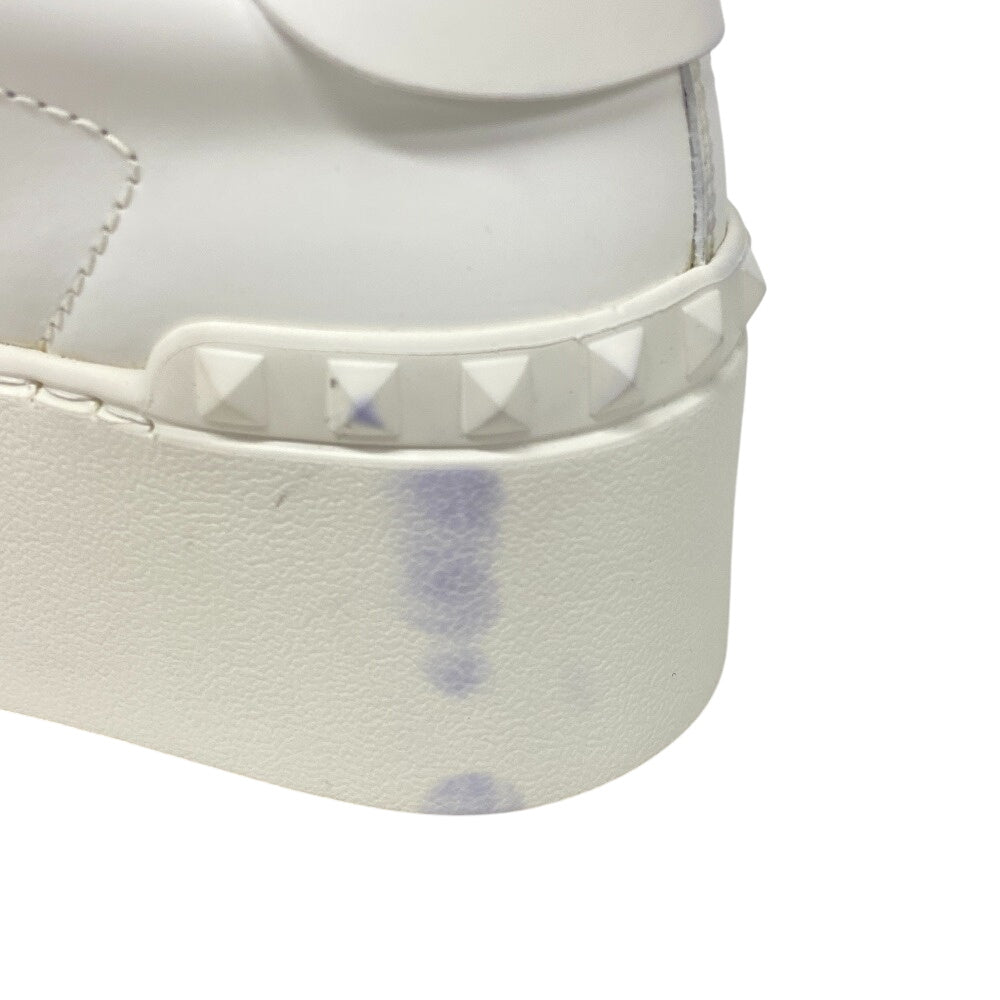 Valentino Garavani Sneakers Leather White Rock Studs Women 34