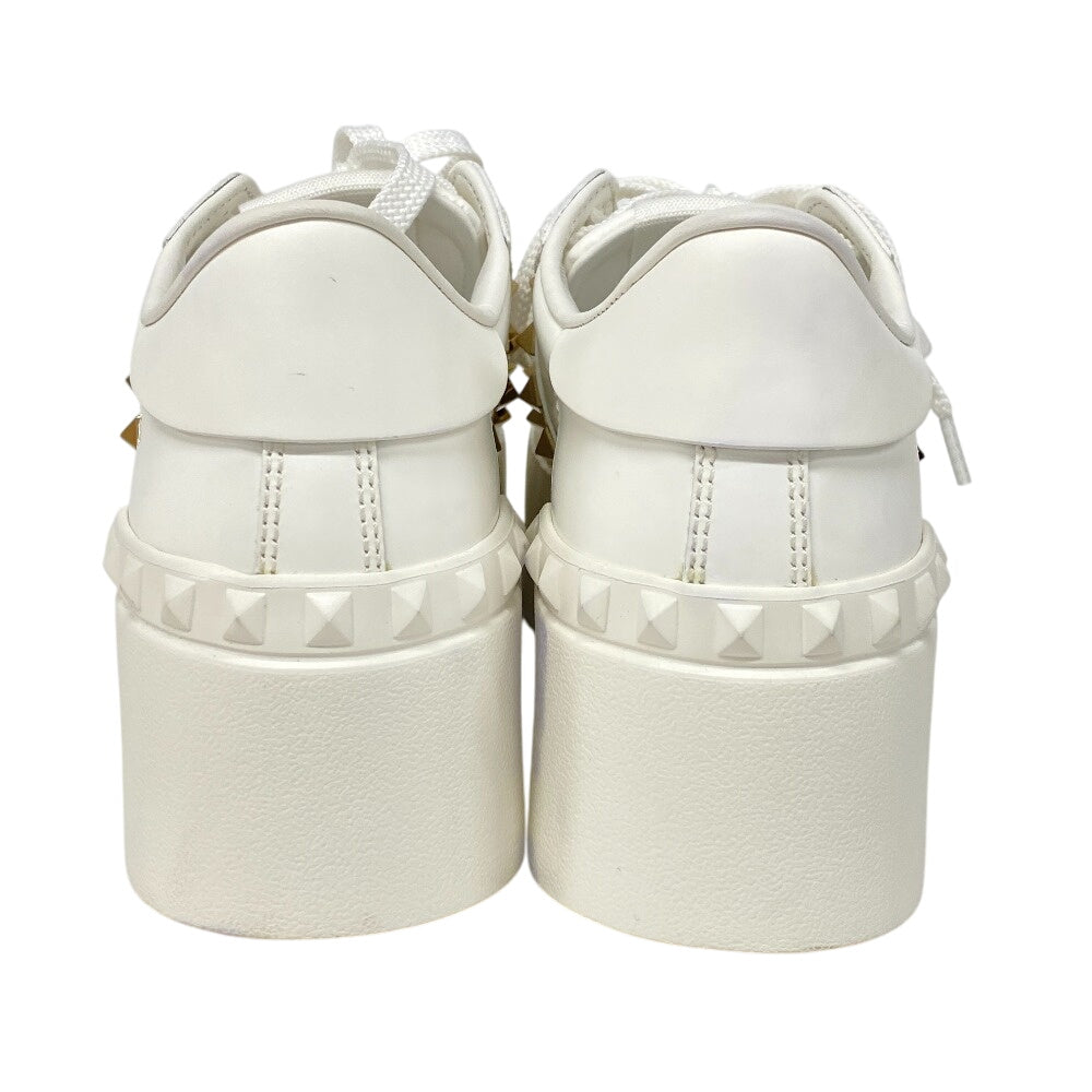 Valentino Garavani Sneakers Leather White Rock Studs Women 34