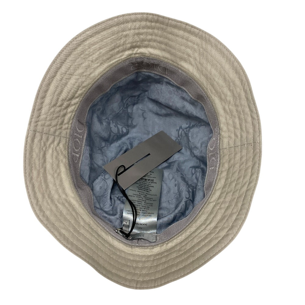 Christian Dior Other Hats Cotton, Polyester White Bucket Hat Embroidery Mens(Unisex) L
