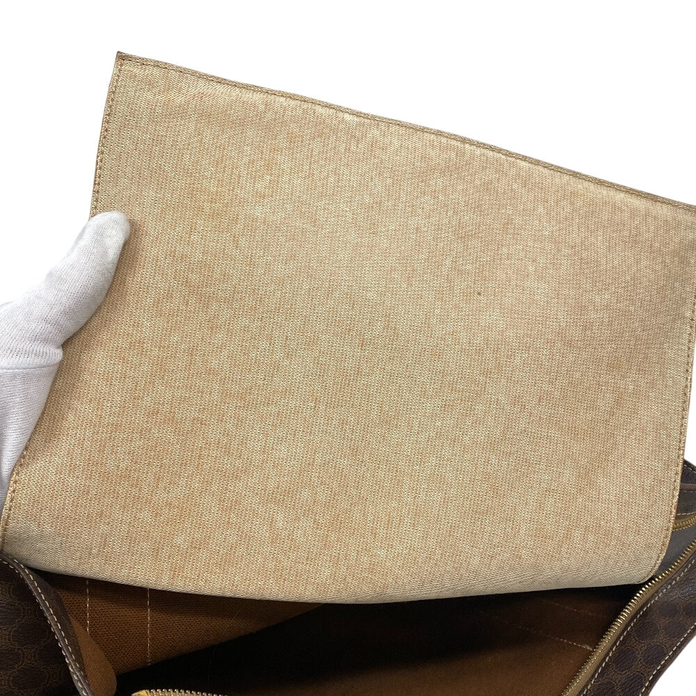 Celine Tote Bag Leather Brown Macadam Women(Unisex)