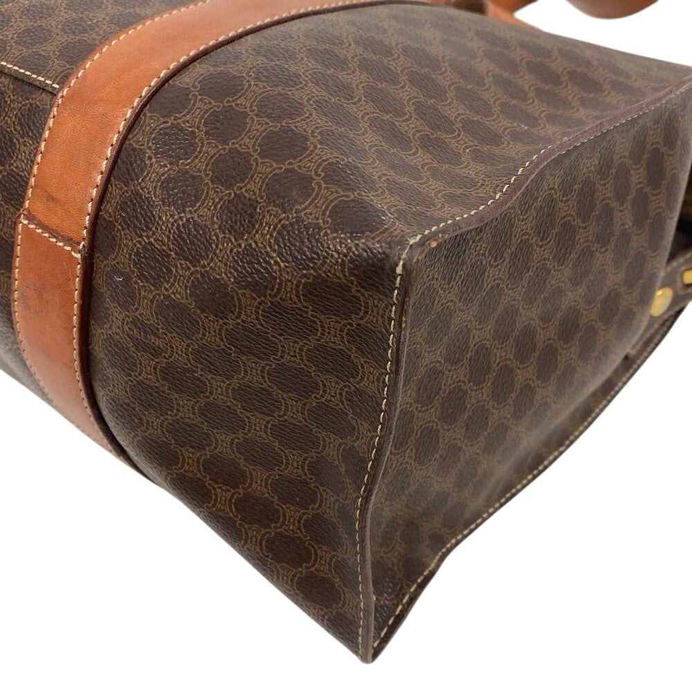 Celine Tote Bag Leather Brown Macadam Women(Unisex)