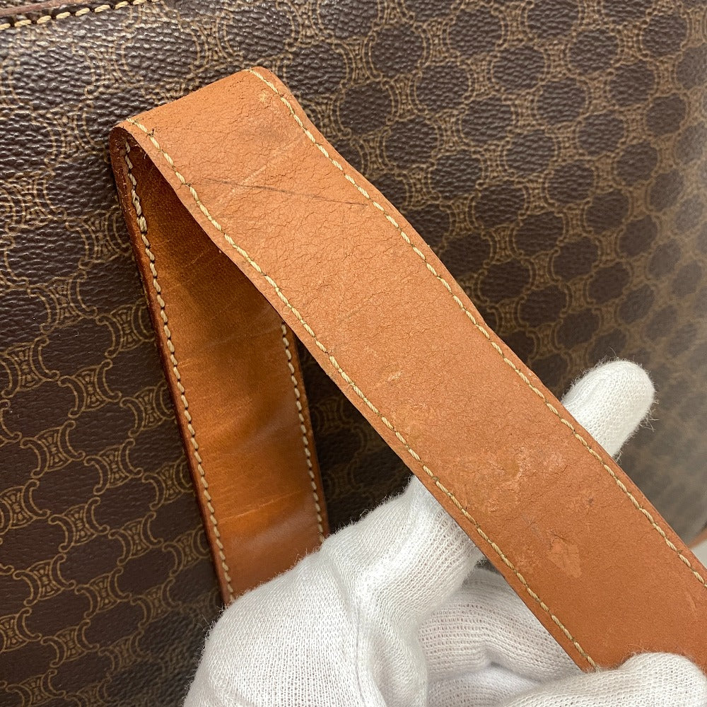 Celine Tote Bag Leather Brown Macadam Women(Unisex)