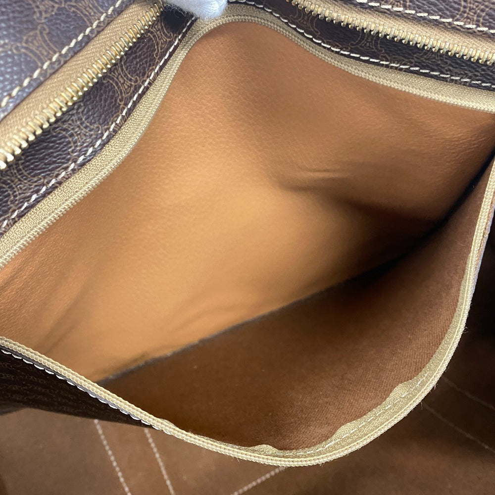 Celine Tote Bag Leather Brown Macadam Women(Unisex)