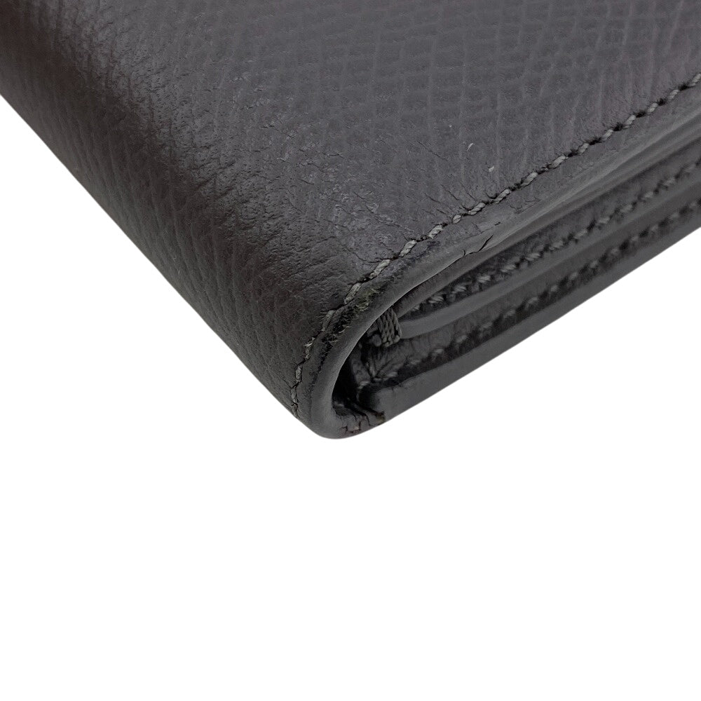 Celine Bifold Wallet Leather Gray Small Strap Wallet Women