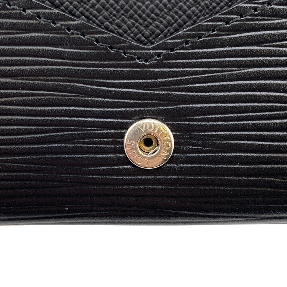 Louis Vuitton Card Case M62292 Leather Brown Name Card Holder Epi Amberop Cult De Visit Women