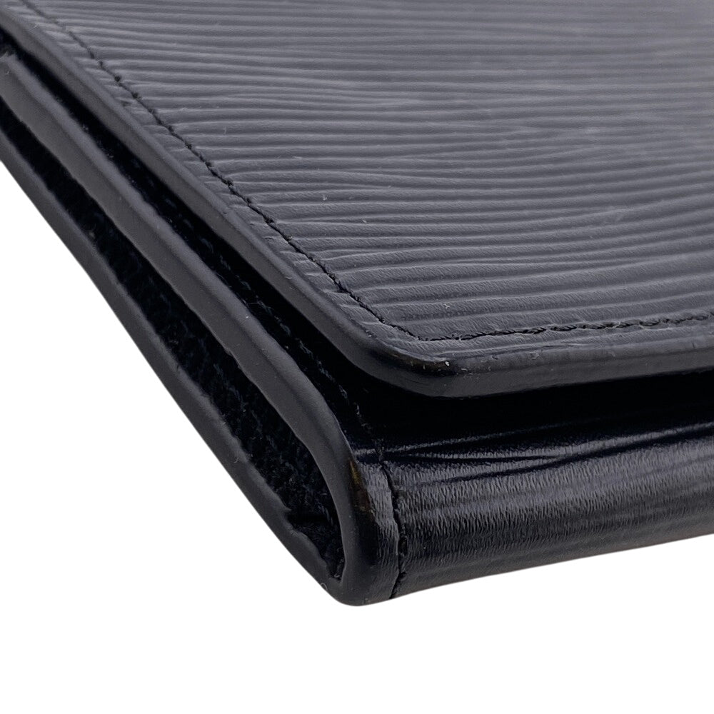Louis Vuitton Card Case M62292 Leather Brown Name Card Holder Epi Amberop Cult De Visit Women