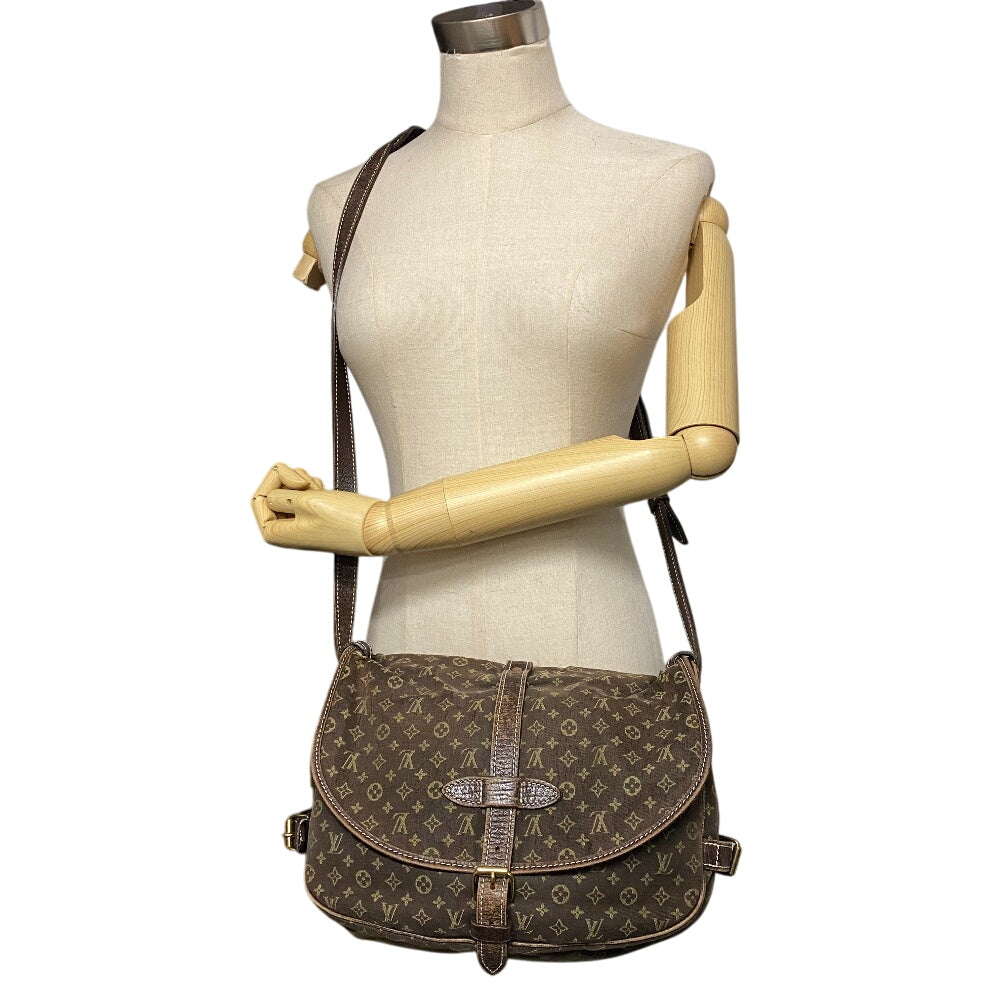 Louis Vuitton Shoulder Bag M95227 Canvas Brown Monogram Mini Lansaumur 30 Women