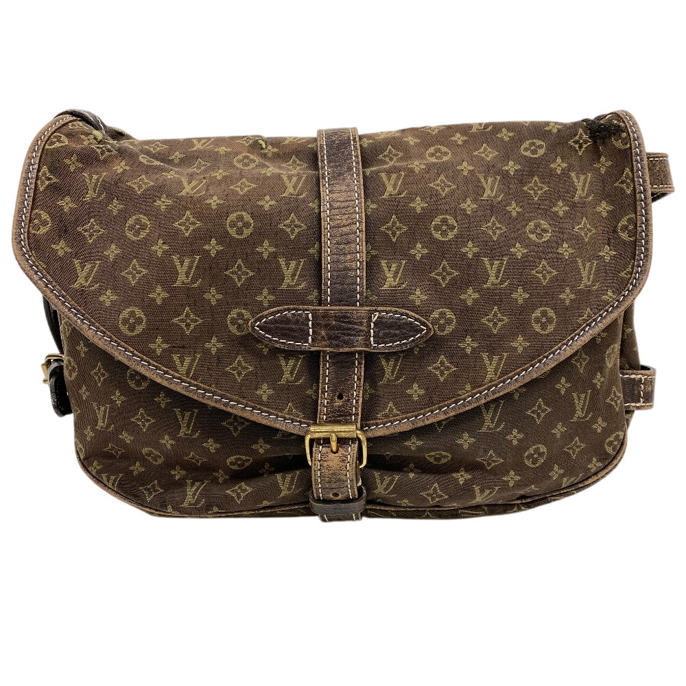 Louis Vuitton Shoulder Bag M95227 Canvas Brown Monogram Mini Lansaumur 30 Women
