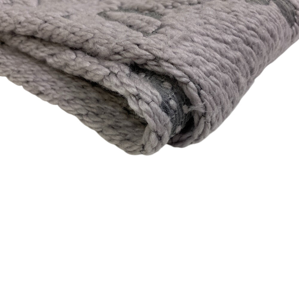 Louis Vuitton Scarf M74742 Wool, Silk Gray Escalp Logo Mania