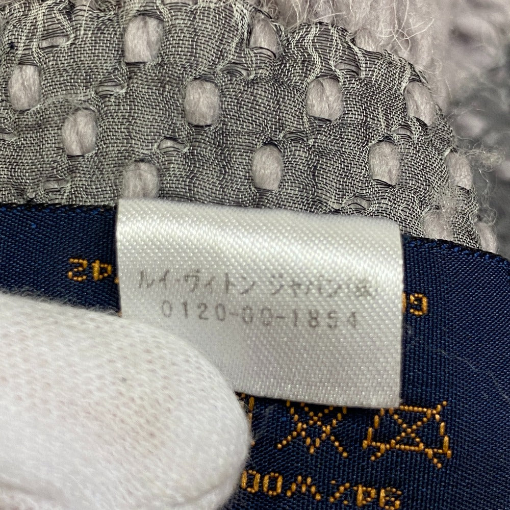 Louis Vuitton Scarf M74742 Wool, Silk Gray Escalp Logo Mania