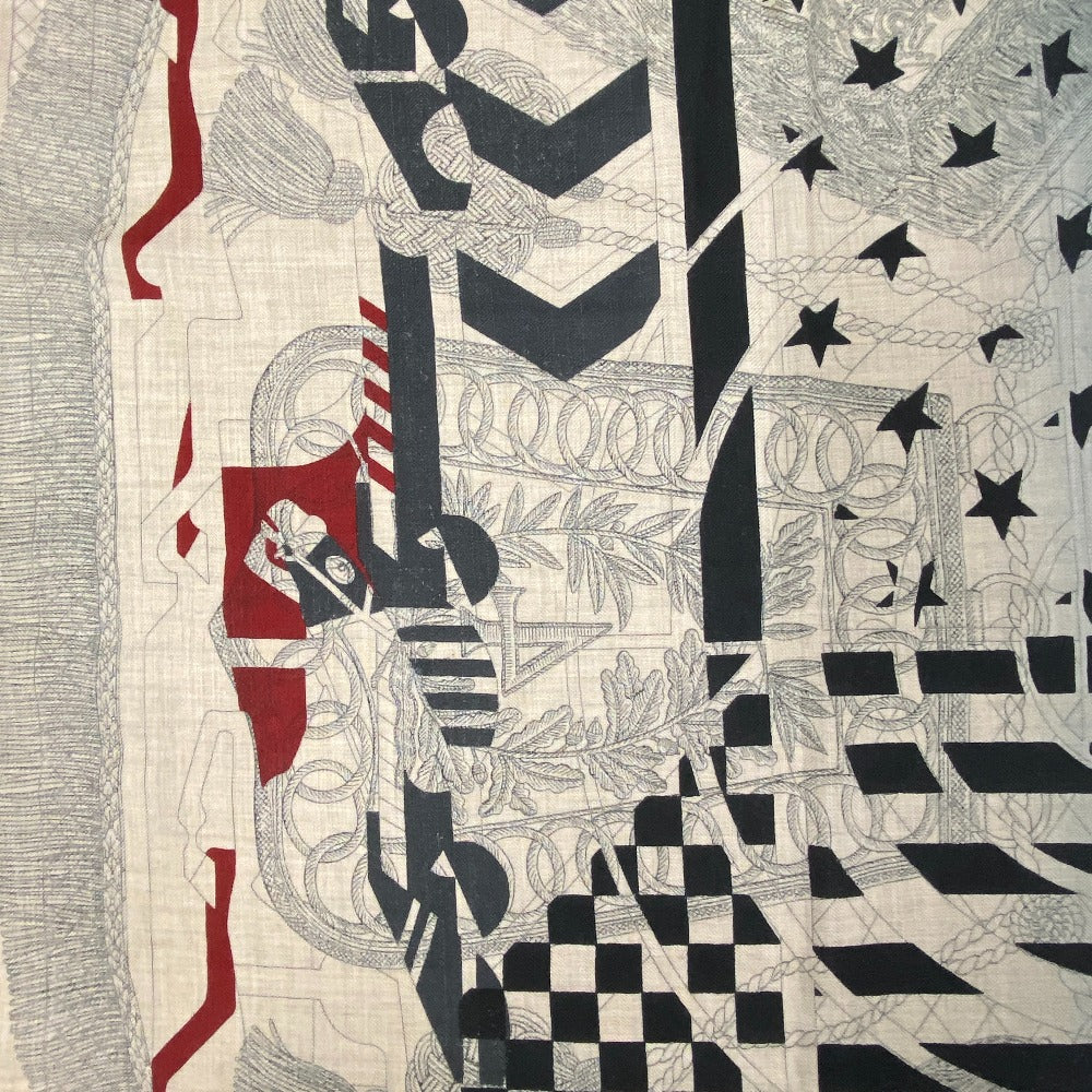Hermes Scarf Cashmere, Silk Multicolor Caregean Steeple Post