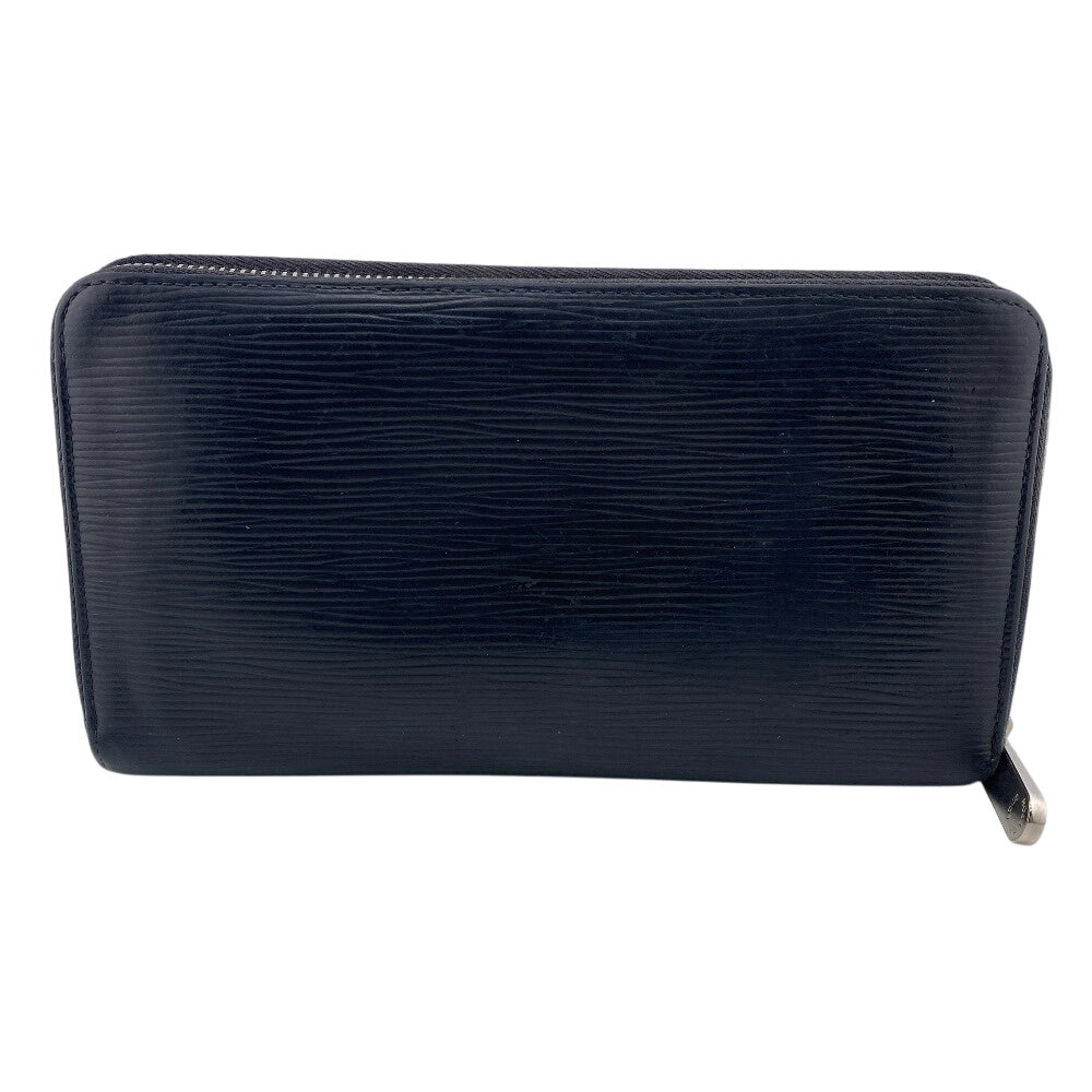 Louis Vuitton Long Wallet Purse M60632 Epi, Leather Black Epi Zippy Organizer Mens