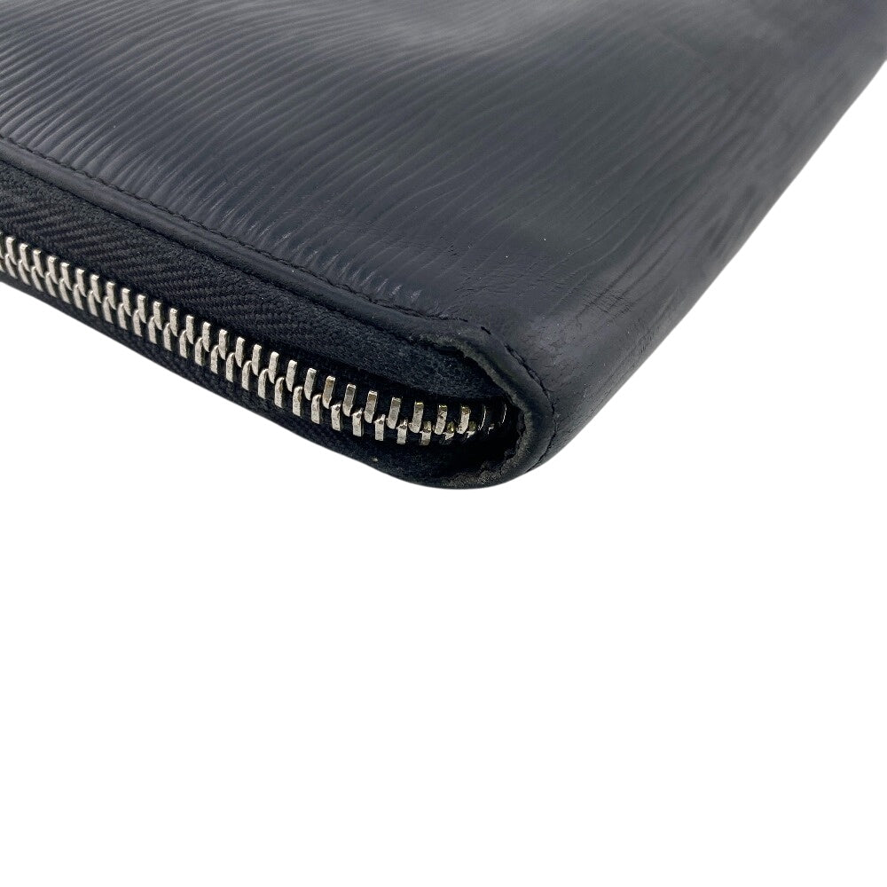 Louis Vuitton Long Wallet Purse M60632 Epi, Leather Black Epi Zippy Organizer Mens