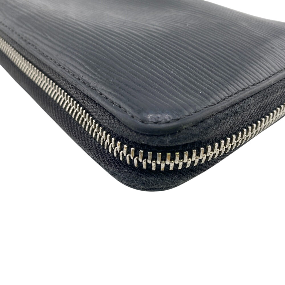 Louis Vuitton Long Wallet Purse M60632 Epi, Leather Black Epi Zippy Organizer Mens