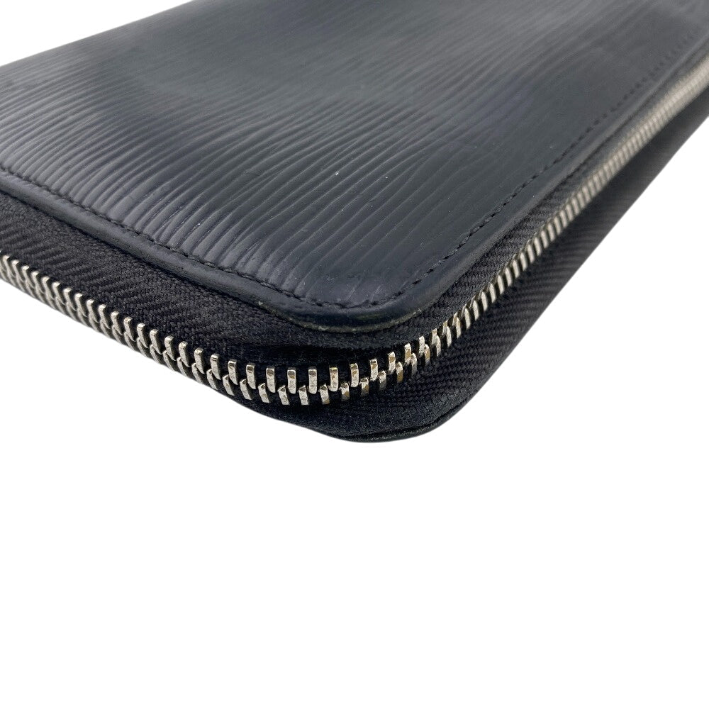 Louis Vuitton Long Wallet Purse M60632 Epi, Leather Black Epi Zippy Organizer Mens