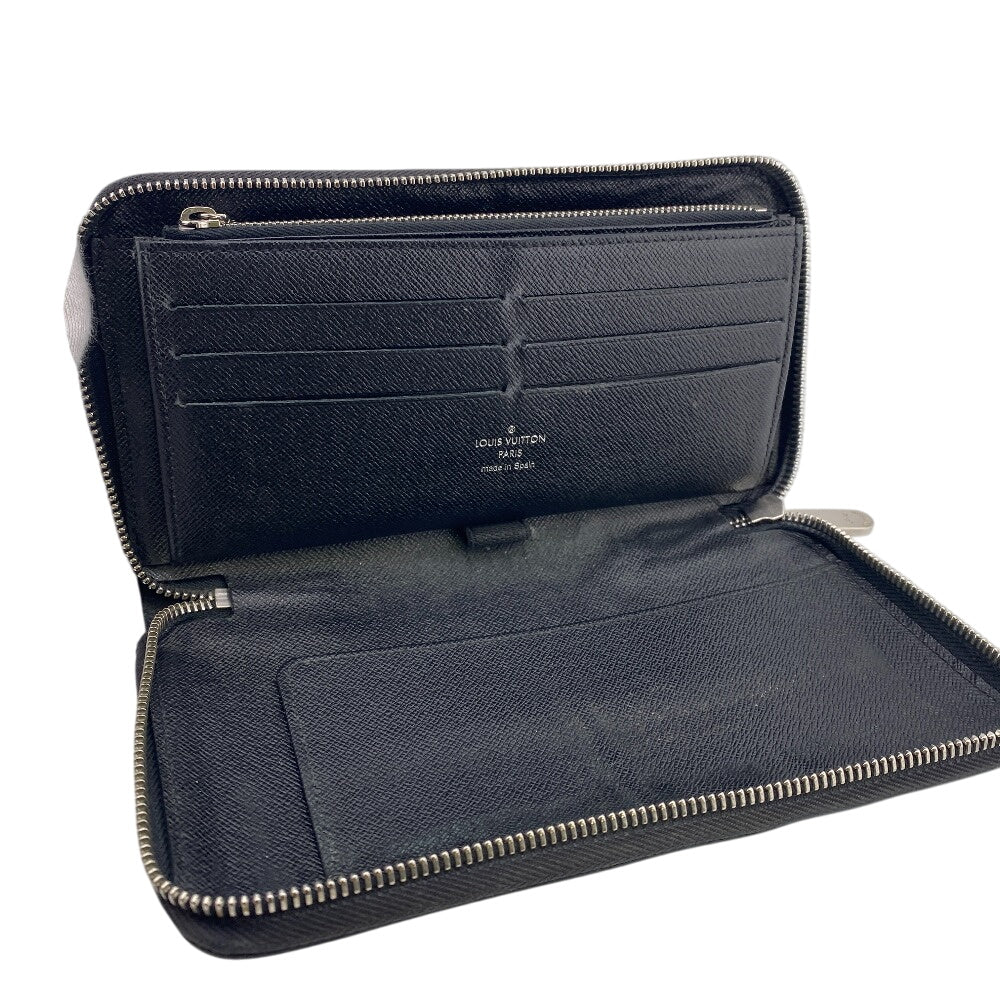 Louis Vuitton Long Wallet Purse M60632 Epi, Leather Black Epi Zippy Organizer Mens