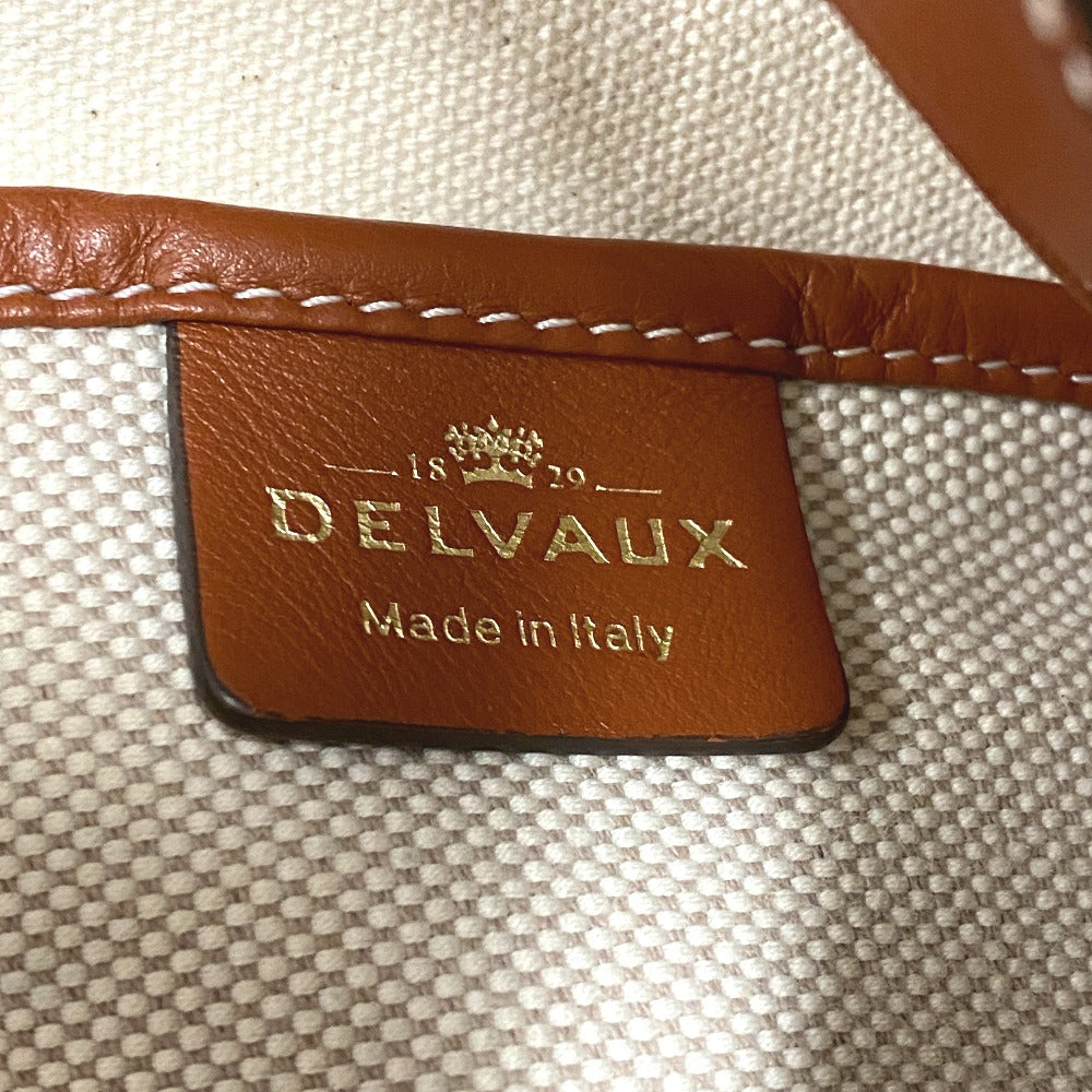 Delvaux Handbag Canvas, Leather Beige Delight Women