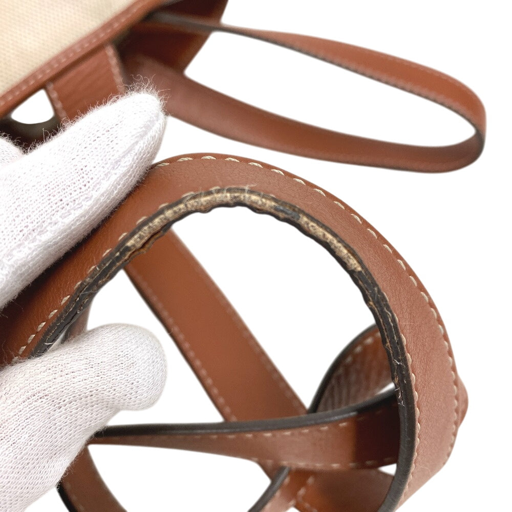 Delvaux Handbag Canvas, Leather Beige Delight Women
