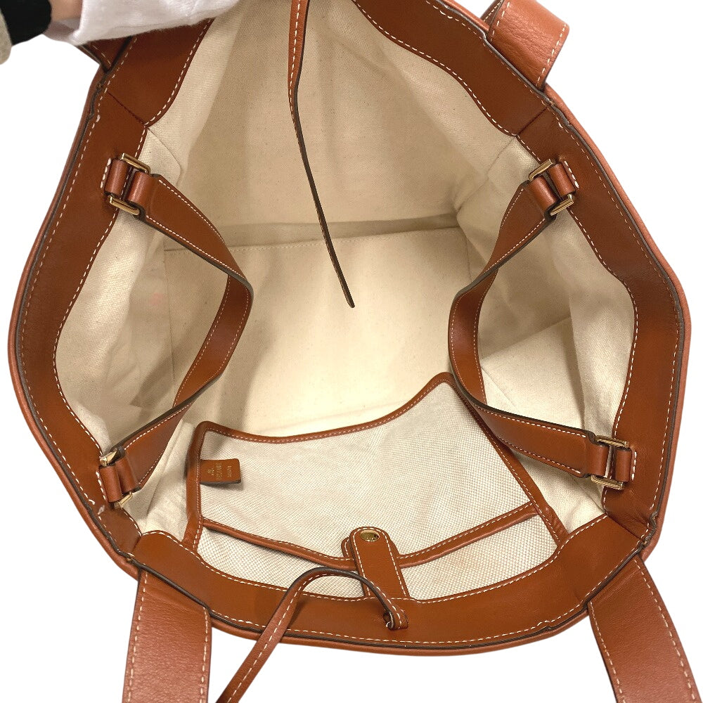 Delvaux Handbag Canvas, Leather Beige Delight Women