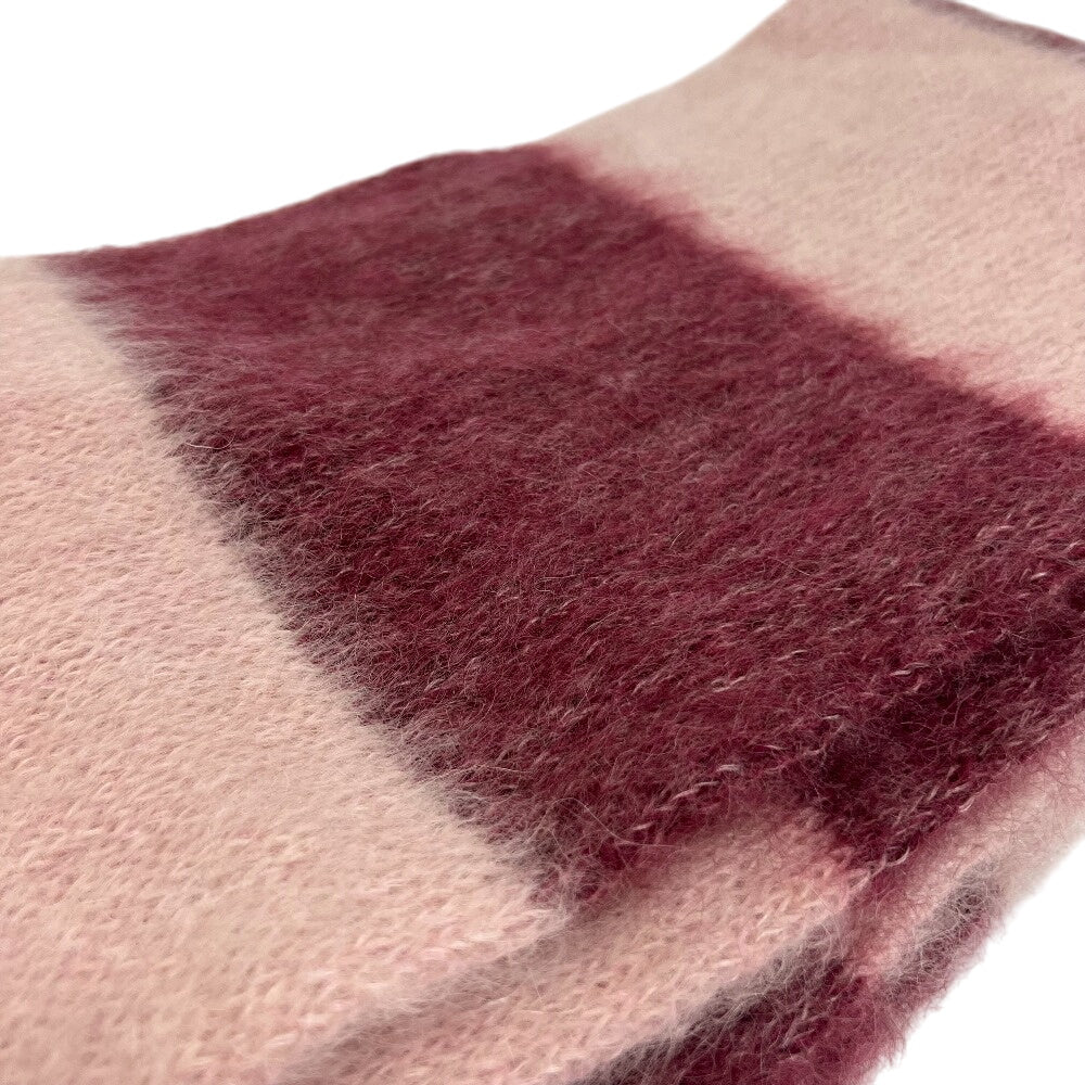 Miumiu Scarf 5Fs094 Mohair, Wool Pink Fringe