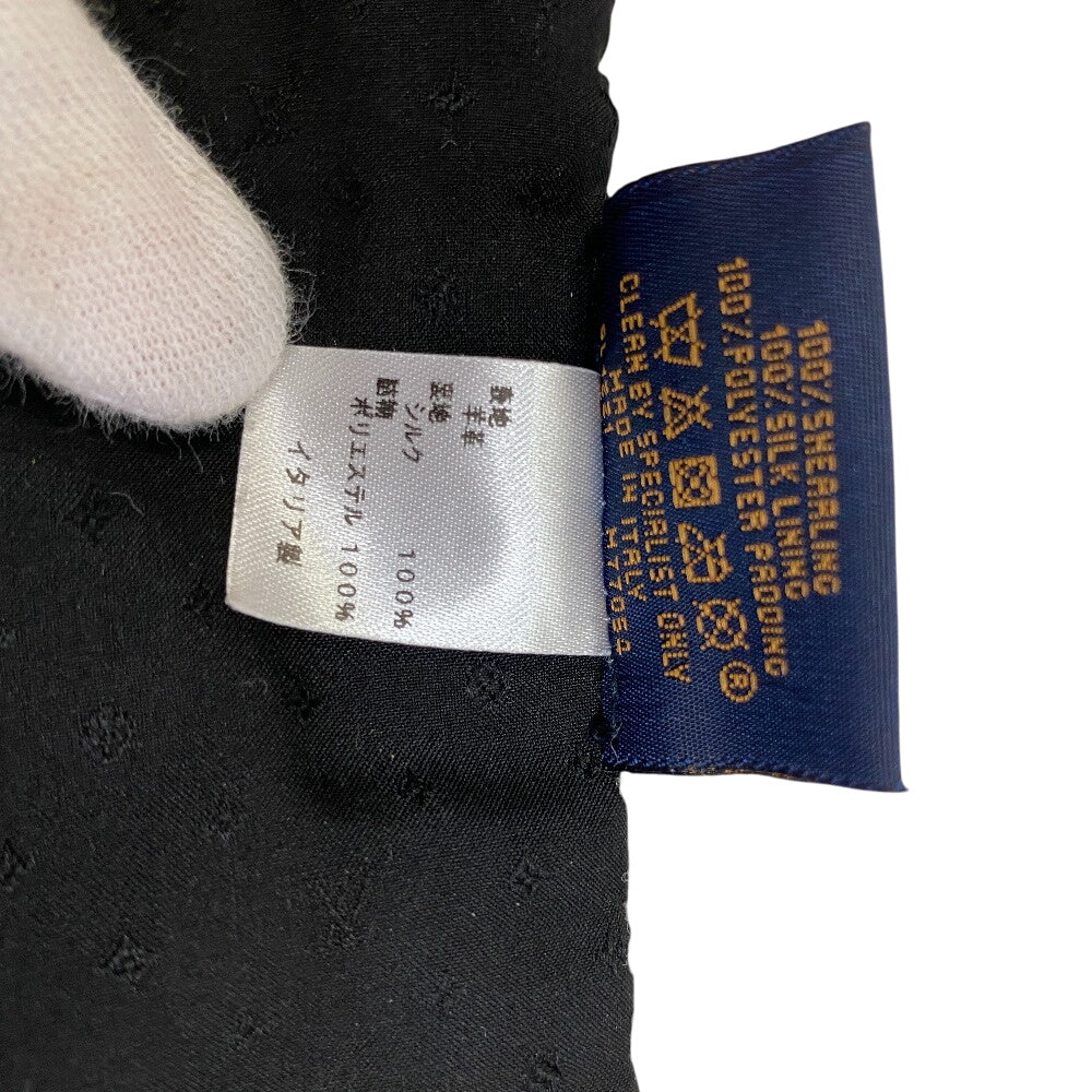 Louis Vuitton Scarf M77054 Monogram Shearing White Echarpe Shirring Women(Unisex)
