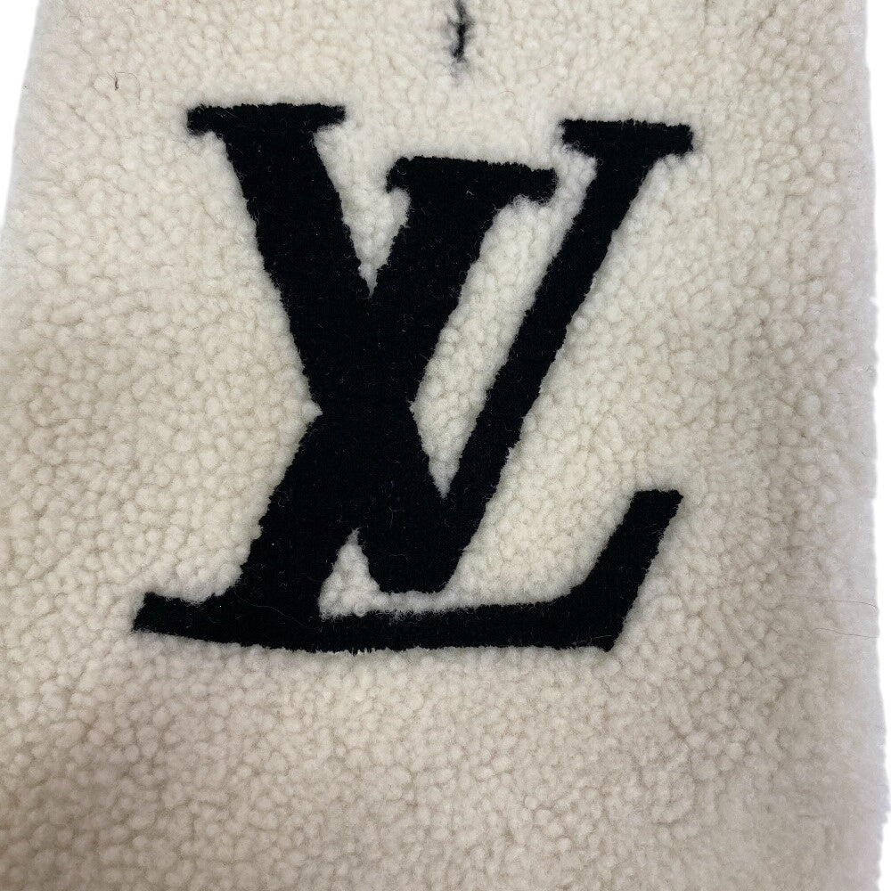 Louis Vuitton Scarf M77054 Monogram Shearing White Echarpe Shirring Women(Unisex)