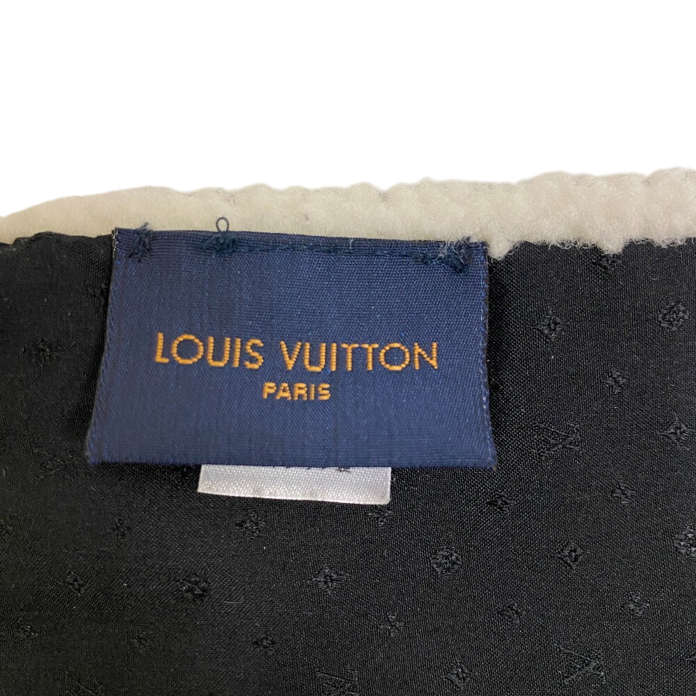 Louis Vuitton Scarf M77054 Monogram Shearing White Echarpe Shirring Women(Unisex)
