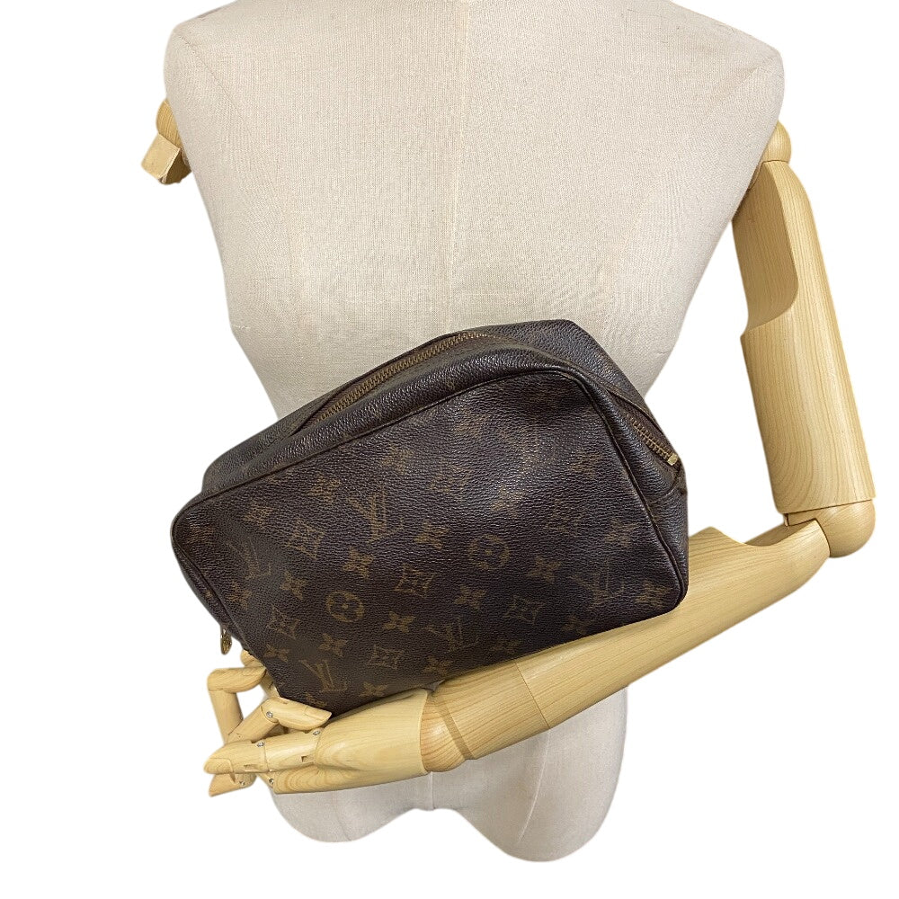 Louis Vuitton Pouch M47524 Monogram Canvas Brown Monogram Truth Cracking T 23