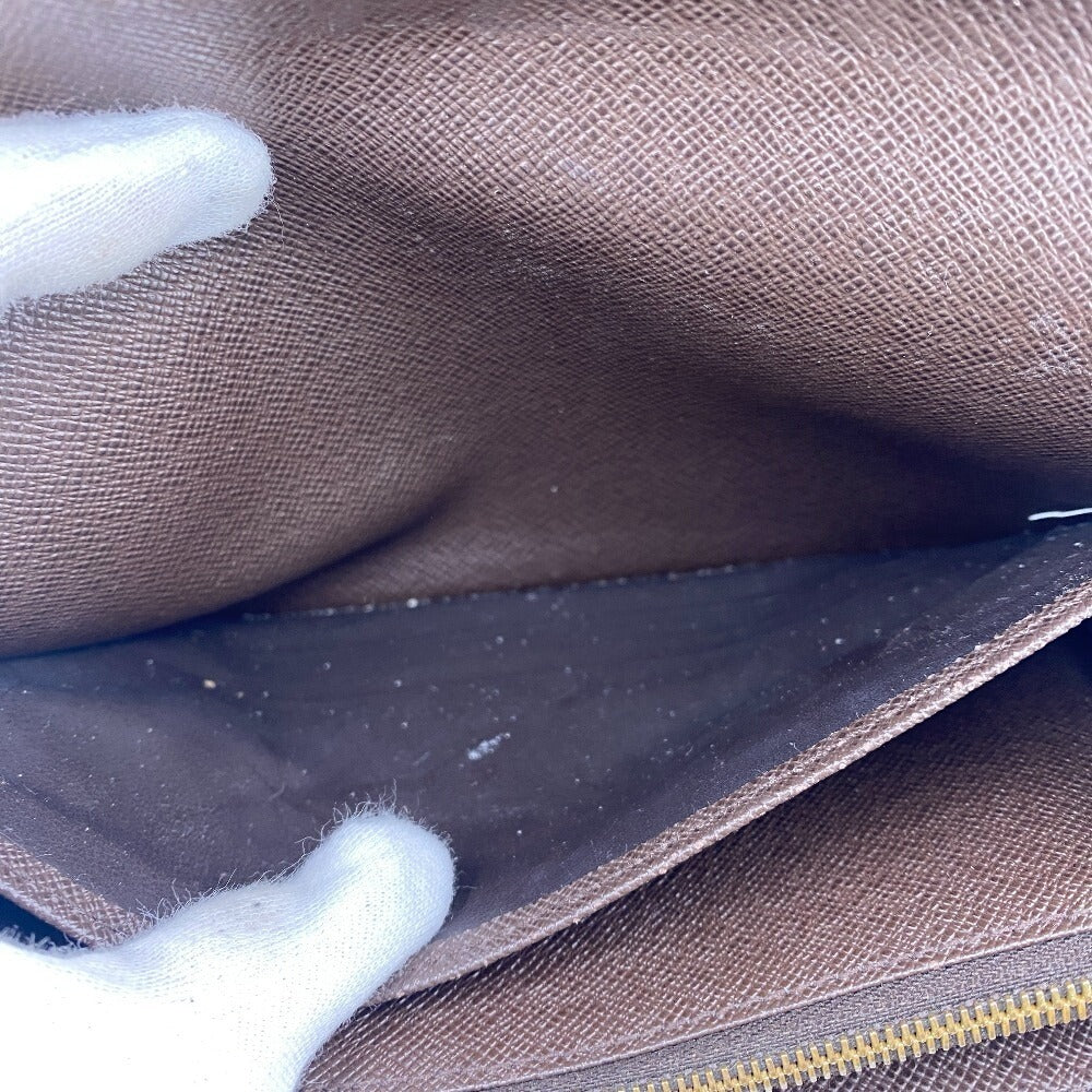 Louis Vuitton Long Wallet Purse N63209 Leather Brown Damier Portefeuille Sarah Women