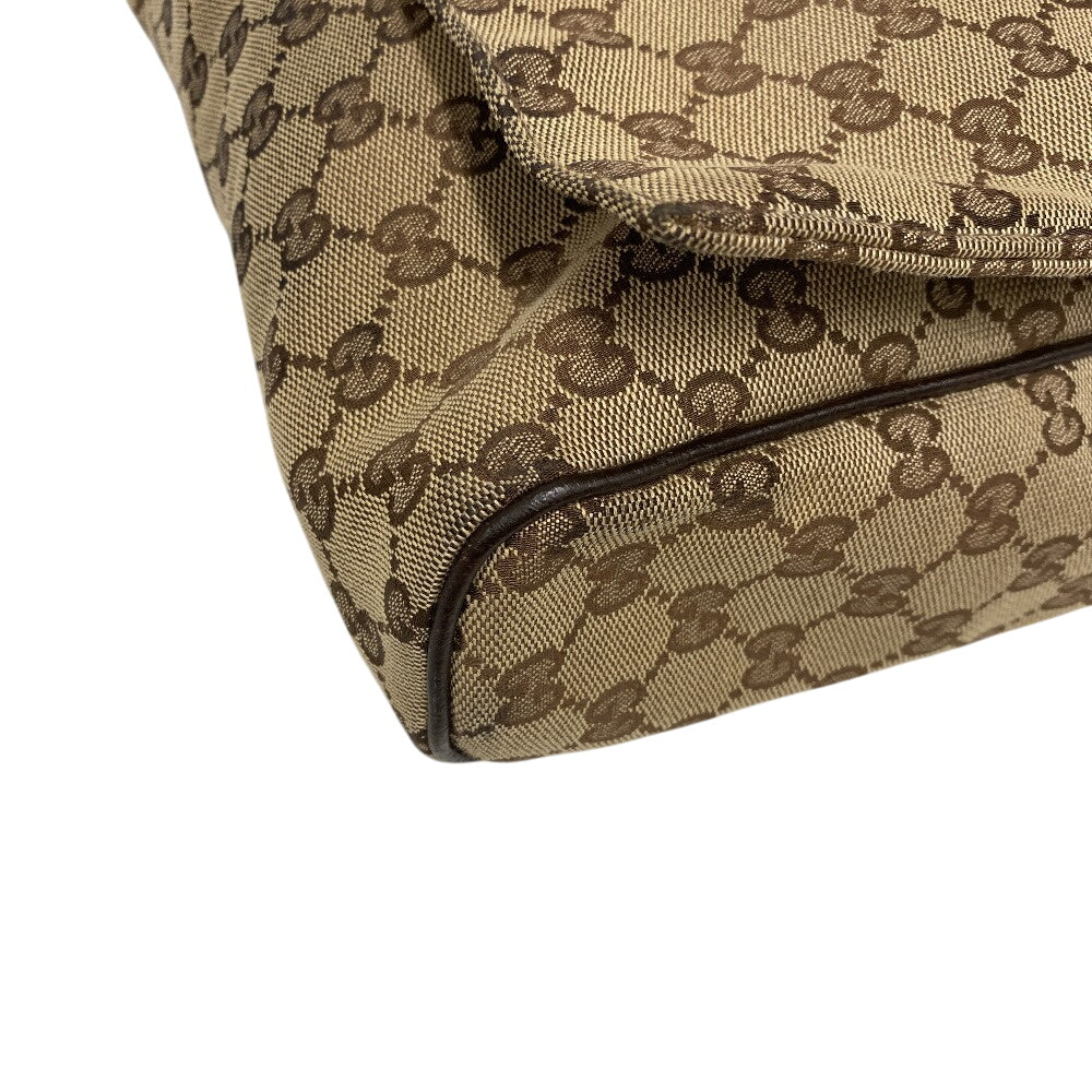 Gucci Shoulder Bag 146236 Gg Canvas, Leather Beige Gg Canvas Women(Unisex)