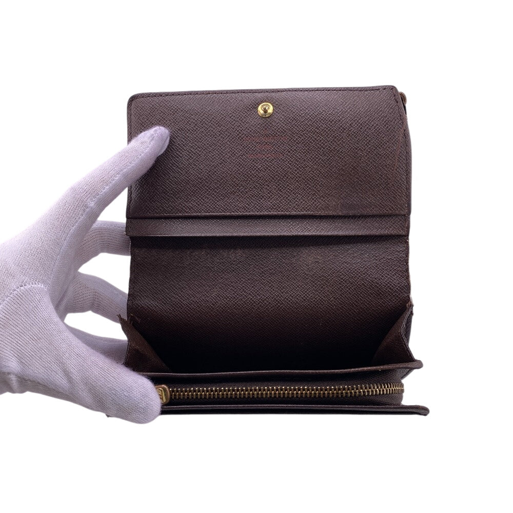 Louis Vuitton Bifold Wallet N61730 Damier Brown Damier Porto Monnet Bie Tresol Mens