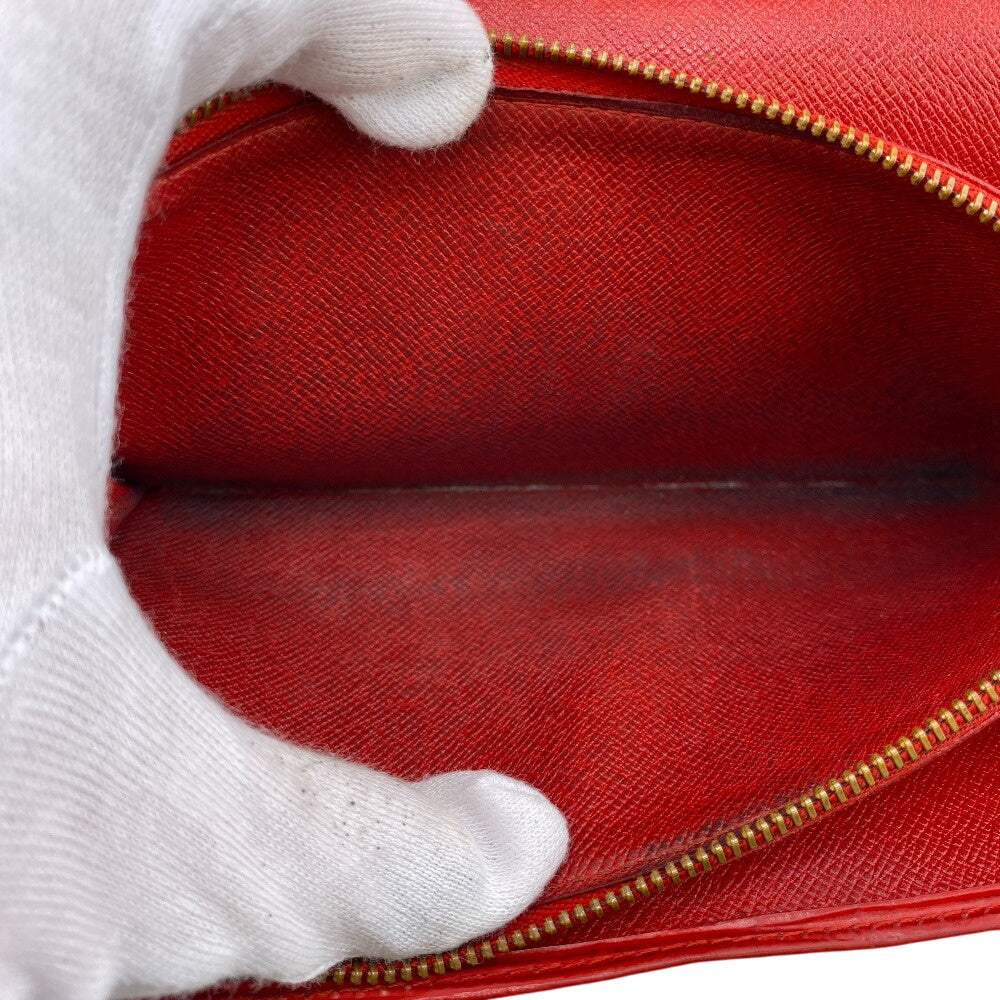 Louis Vuitton Long Wallet Purse M63577 Epi Leather Red Epi Leather Porto Monnet Women