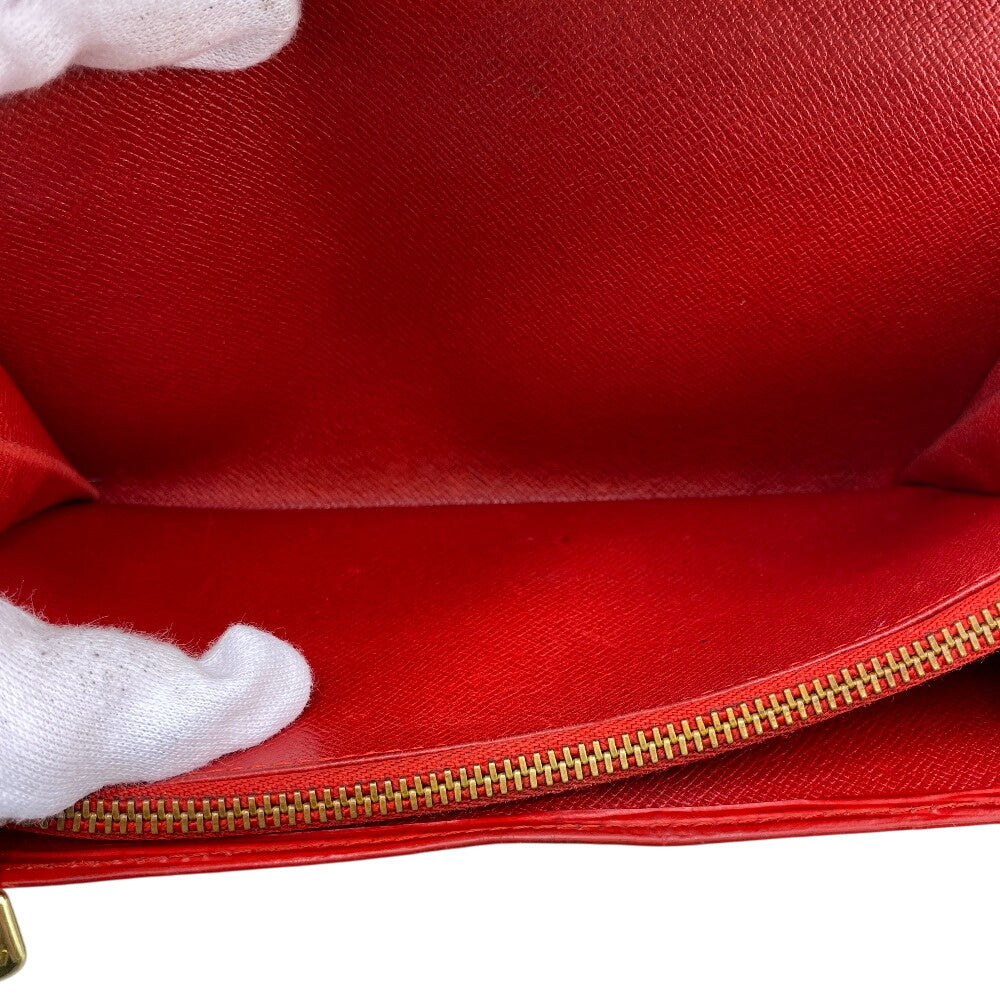 Louis Vuitton Long Wallet Purse M63577 Epi Leather Red Epi Leather Porto Monnet Women