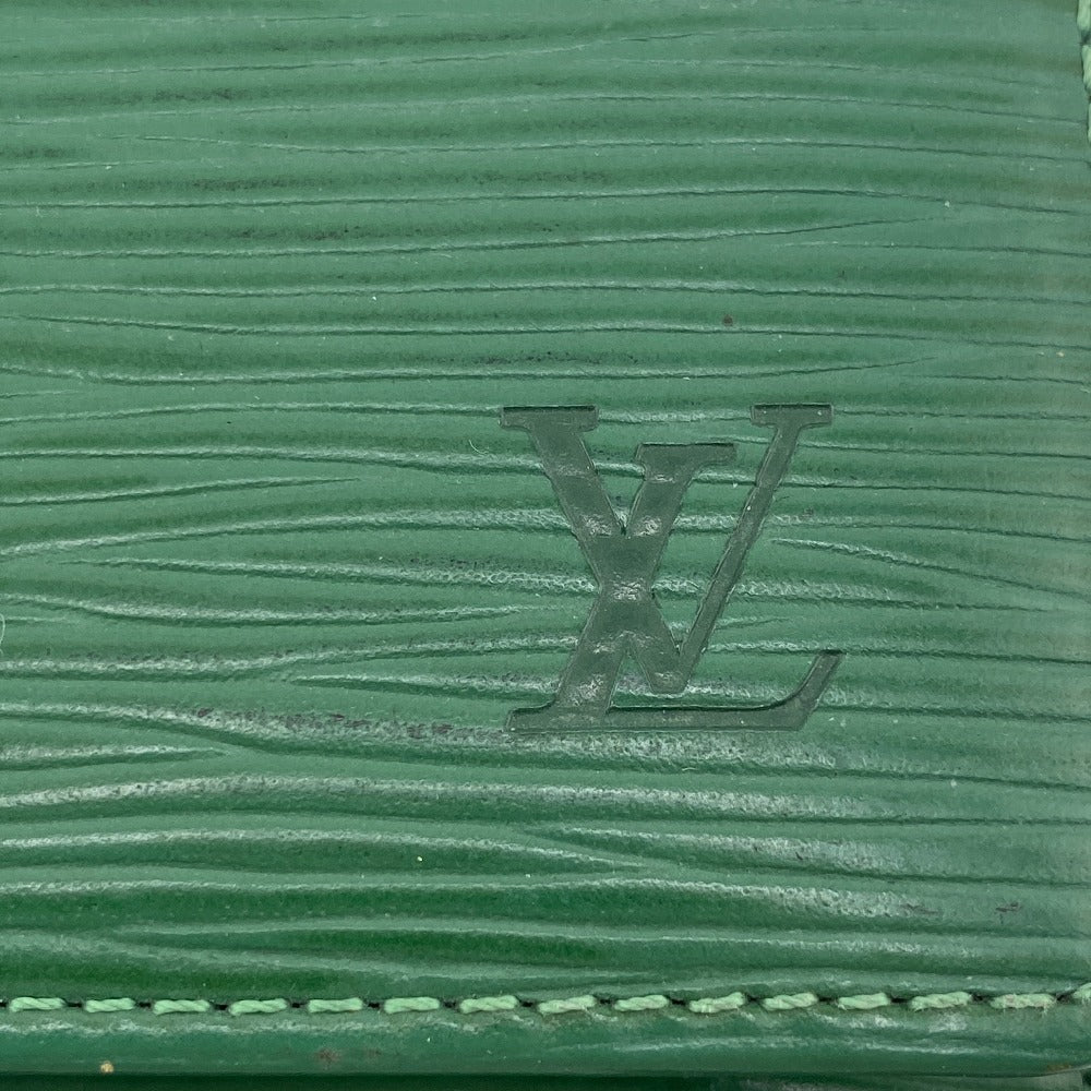 Louis Vuitton Long Wallet Purse M63574 Leather Green Epi Pochette Portomo Credit Mens