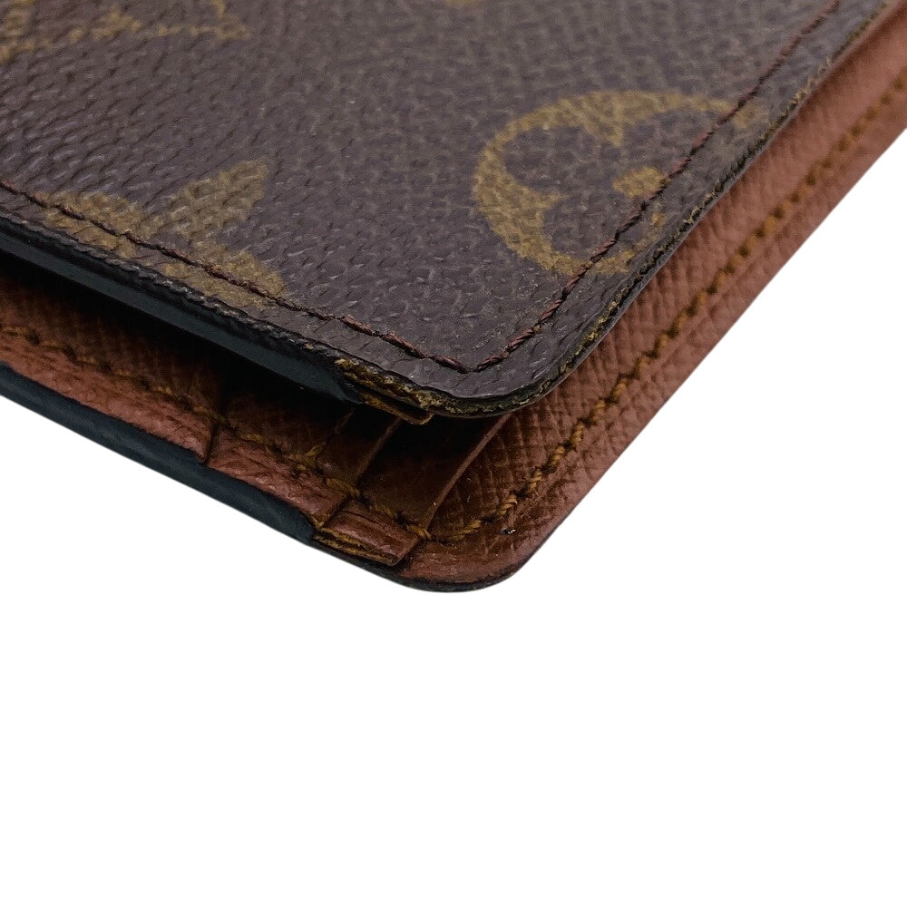 Louis Vuitton Bill Compartment M60895 Leather Brown Bifold Wallet Monogram Portefeuille Multripru