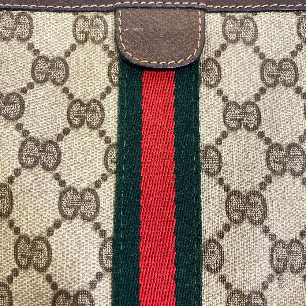 Gucci Business Bag Gg Canvas Brown Old Gucci Sherry Mens