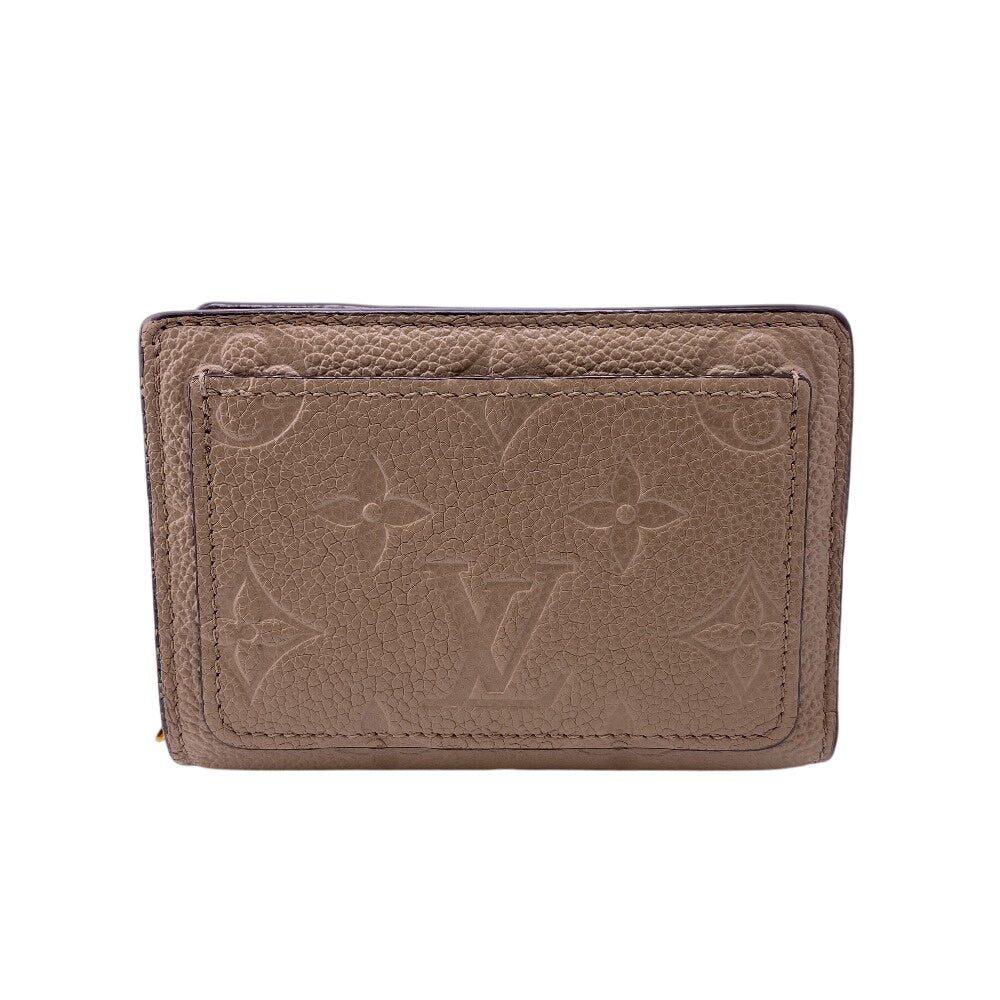 Louis Vuitton Bifold Wallet M80152 Monogram Ann Platt Beige Ann Platt Portefeuille Claire Women