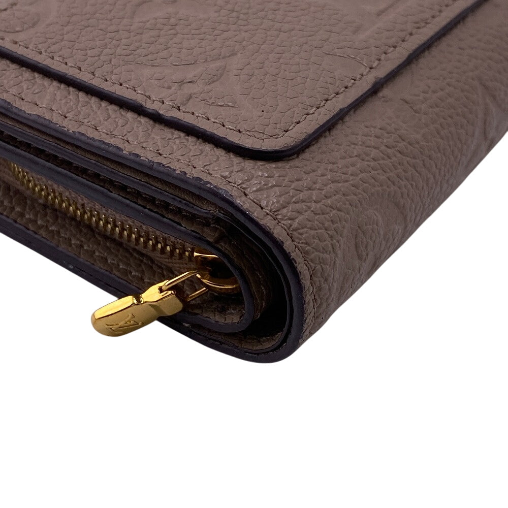 Louis Vuitton Bifold Wallet M80152 Monogram Ann Platt Beige Ann Platt Portefeuille Claire Women