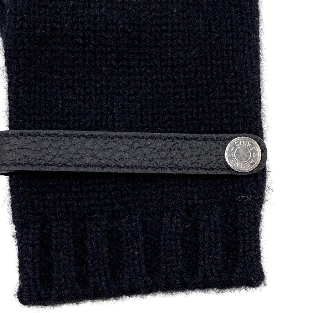Hermes Gloves Cashmere, Leather Black Glove Baltimore Women S