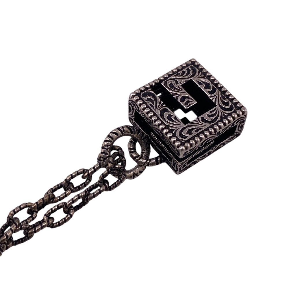 Gucci Necklace Silver925 Silver 925 25.4G Square G Women
