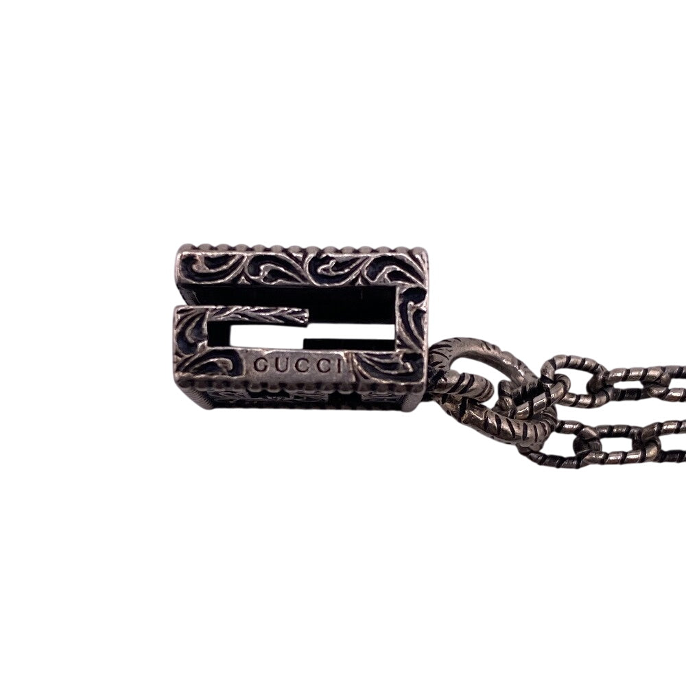 Gucci Necklace Silver925 Silver 925 25.4G Square G Women