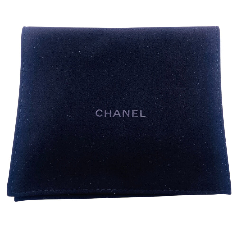 Chanel Coin Case Caviar Skin Black Fragment Case Caviar Skin Matrasse Women
