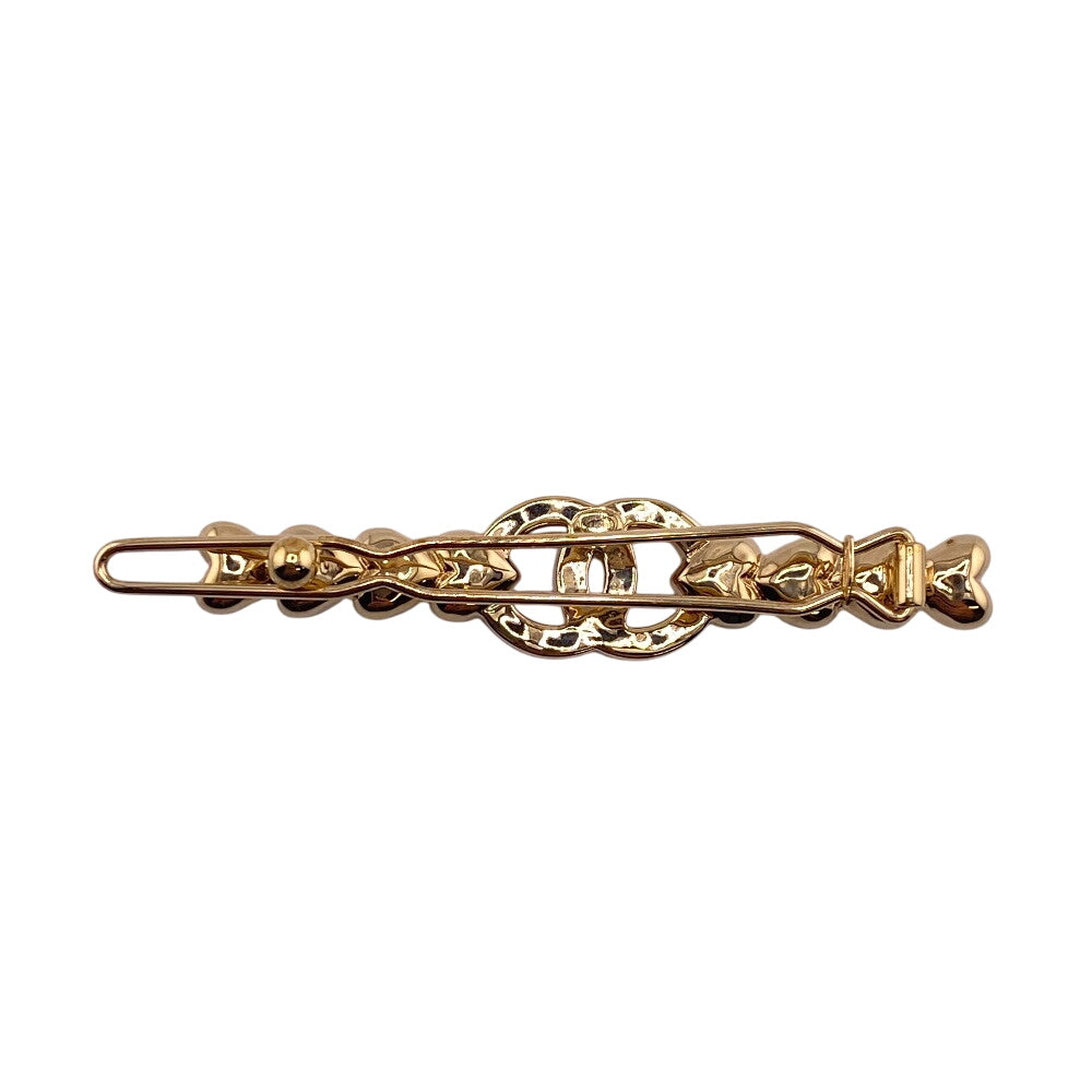 Chanel Valletta Gold Plated Gold Coco Mark Heart Women