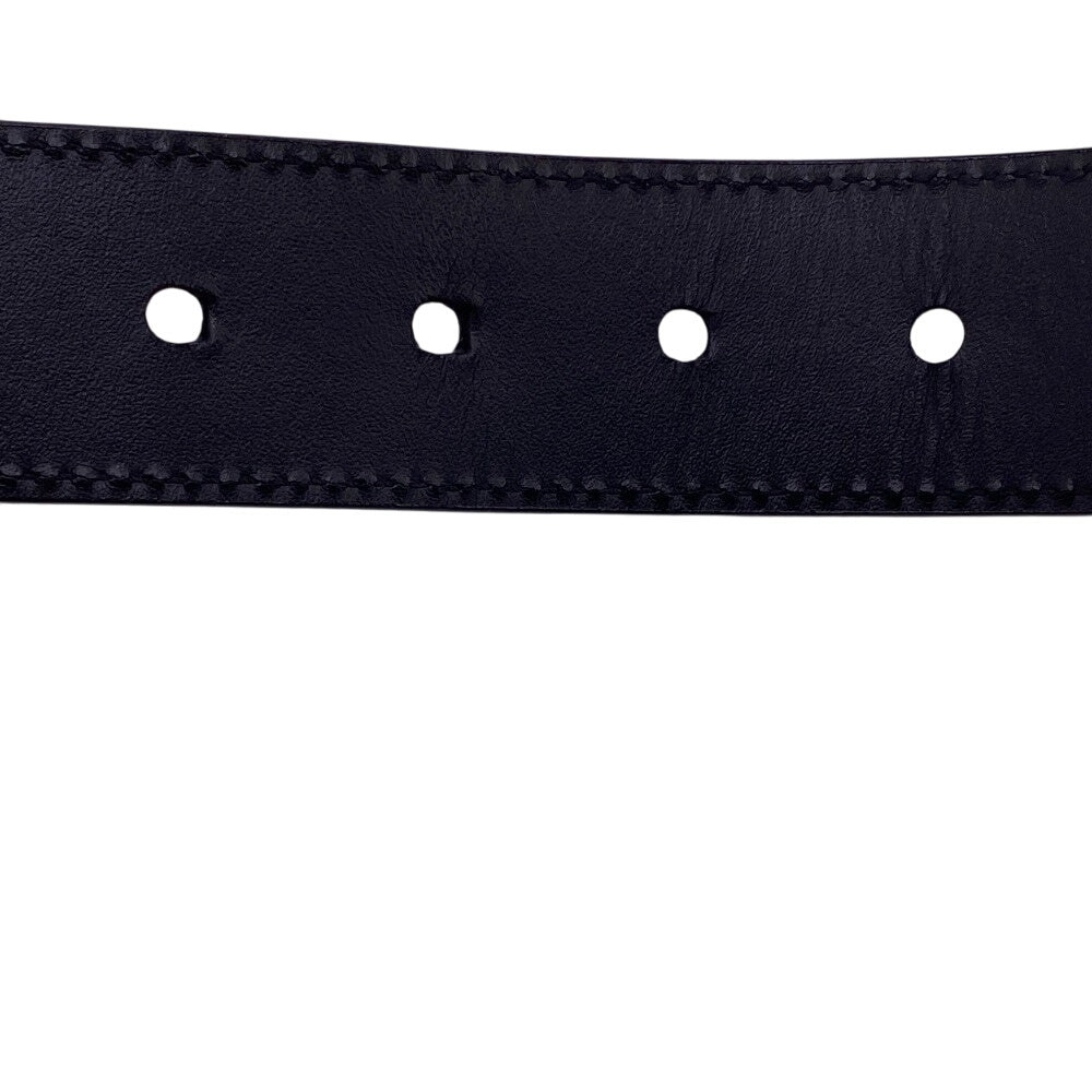 Louis Vuitton Belt M9674 Leather Black Damier Infini Santur Boston Mens 90/36