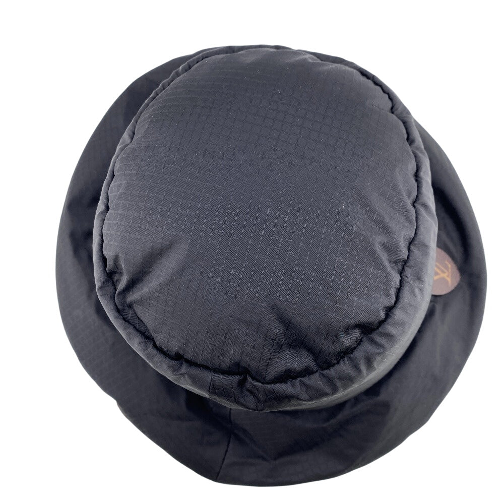 Louis Vuitton Hat M77024 Nylon, Leather Black Monogram Hat Bob Pillow Bucket Hat S