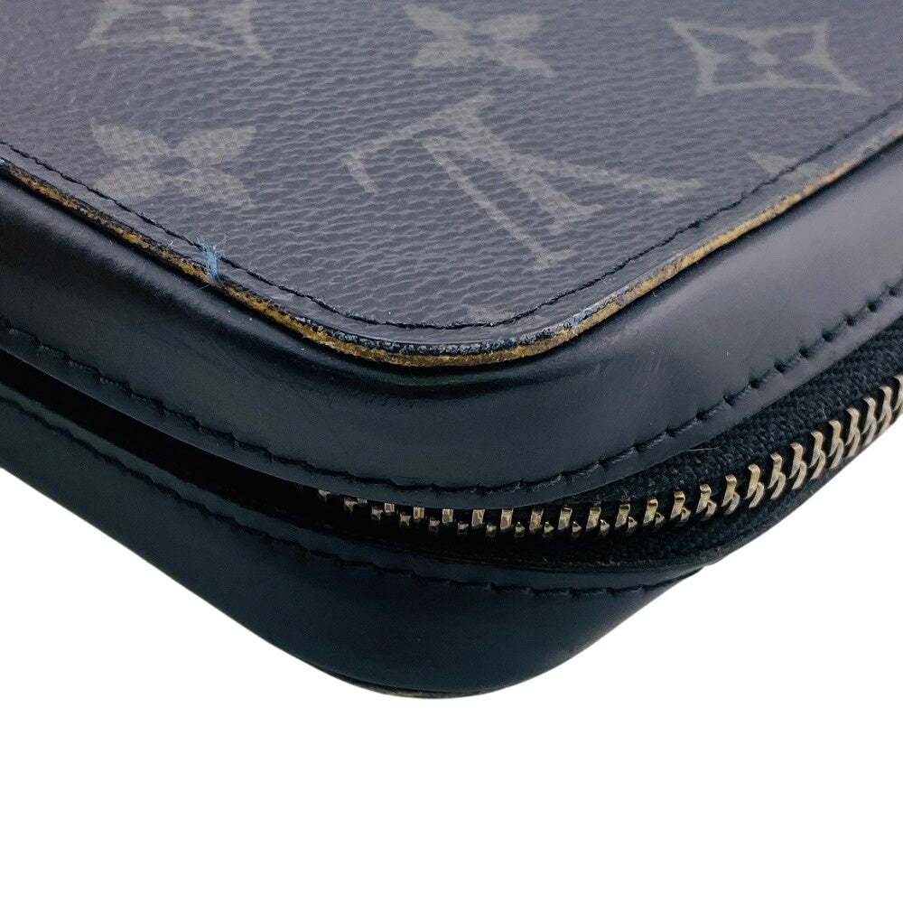 Louis Vuitton Long Wallet Purse M61698 Monogram Eclipse Black Monogram Eclipse Zippy Xl Mens