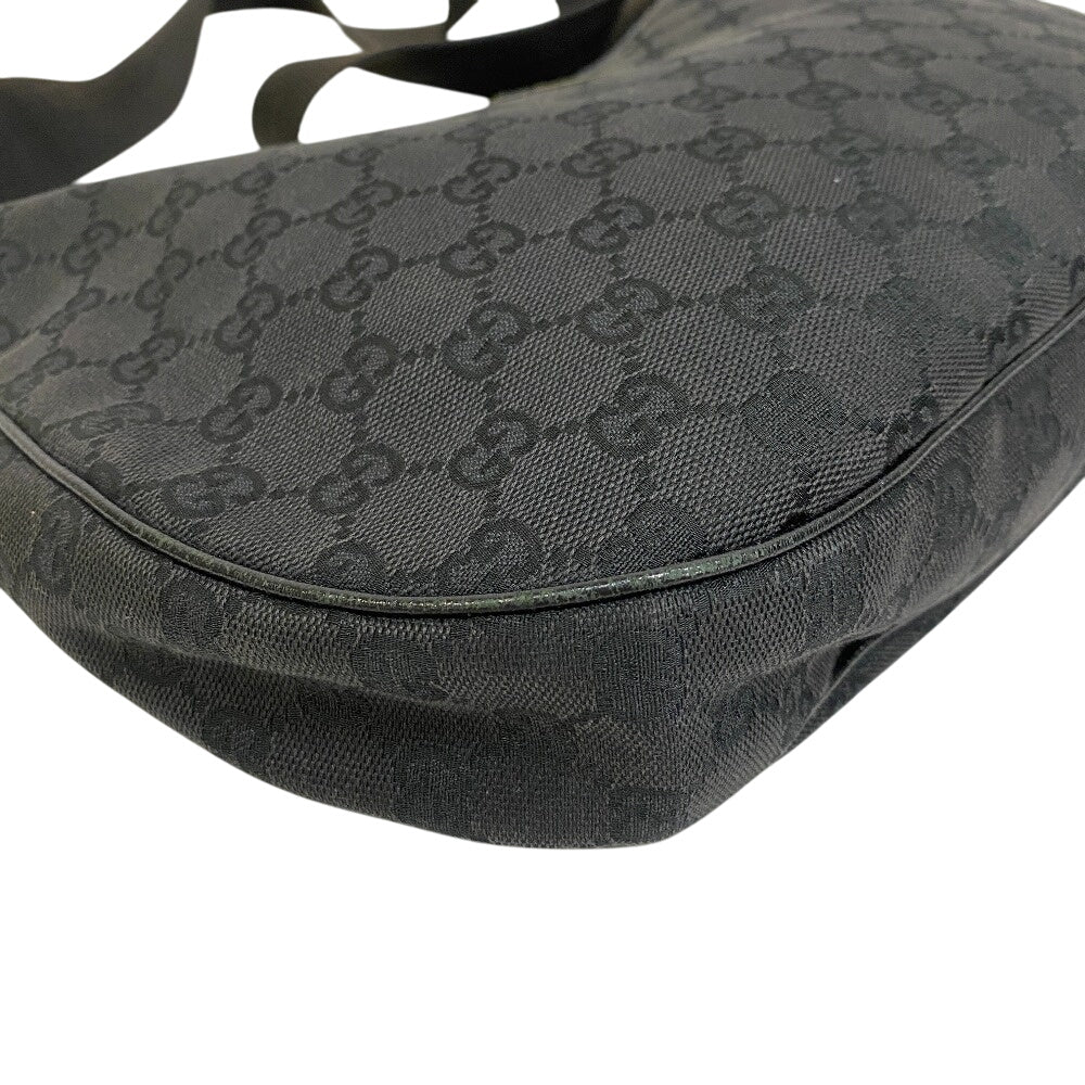 Gucci Shoulder Bag 122790 Canvas Black Gg Canvas Women