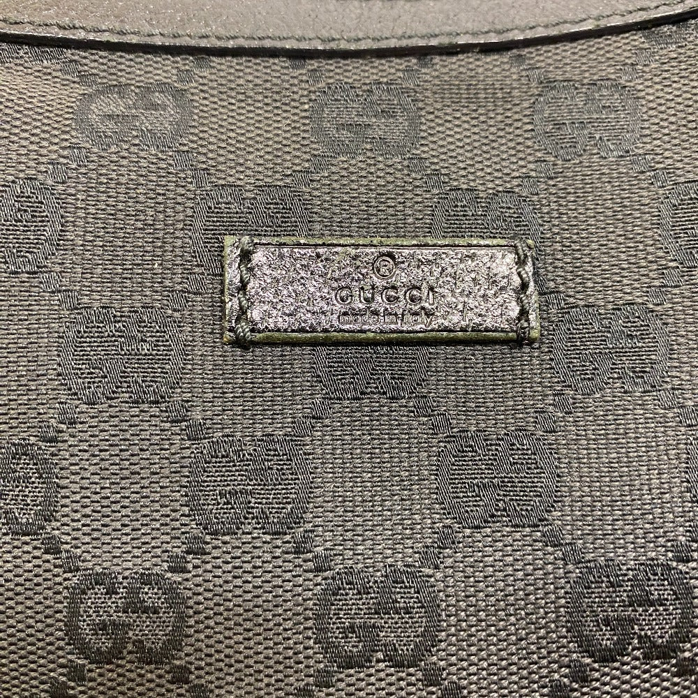 Gucci Shoulder Bag 122790 Canvas Black Gg Canvas Women