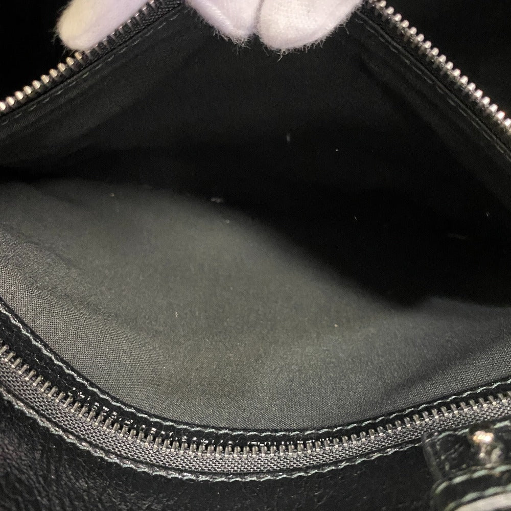 Balenciaga Handbag 671409 Leather Black Tote Bag Graffiti 2Way Barbes Medium Shopper Graffiti Mens